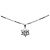 Autre Marque Pt900 Pt850 Platinum Halskette mit rundem Brillantschliff-Diamanten - Ansicht 3
