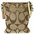 Borsa a tracolla Coach Signature Stripe in tela e pelle - vista 3