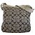 Bolso de hombro Coach Signature Canvas Leather
