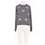 Manoush Grauer Wollpullover mit Blumenstickerei