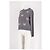 Manoush Grauer Wollpullover mit Blumenstickerei - Ansicht 3