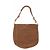 Vanessa Bruno Bolso Hobo Redondo de Gamuza Ámbar