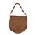 Vanessa Bruno Bolso Hobo Redondo de Gamuza Ámbar - vista 2