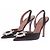 Amina Muaddi Begum Pumps Schwarz Stoff Größe 36