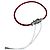 Bracciale Fred Force 10 in Oro Bianco e Diamanti, Cavo Rosso