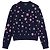 Chanel Maglione Cashmere Fantasia Floreale Blu Scuro