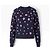 Chanel Maglione Cashmere Fantasia Floreale Blu Scuro - vista 2