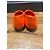 Chanel Bailarinas de piel naranja con lazo - vista 12
