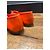 Chanel Bailarinas de piel naranja con lazo - vista 7