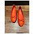 Chanel Bailarinas de piel naranja con lazo - vista 9