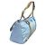 Sac à main Prada en nylon bleu clair et cuir - vue 3