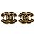 Chanel Boucles d'oreilles CC Métal Doré