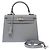 Hermès Bolsa HERMES Kelly 25 em Couro Cinza - 104004
