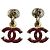 Pendientes Chanel bordeaux