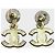 Pendientes Chanel bordeaux - vista 3