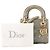 DIOR - Borsa a tracolla Mini Lady Dior in pelle cannage verniciata verde kaki - vista 10