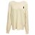 Pull-over en maille cachemire crème orné de crânes Alexander McQueen