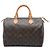 Sac Boston Louis Vuitton Monogram Speedy 30 Marron