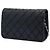 Borsa a tracolla Chanel CC Wild Stitch Wallet on Chain in pelle d'agnello nera - vista 2