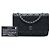 Borsa a tracolla Chanel CC Wild Stitch Wallet on Chain in pelle d'agnello nera - vista 7