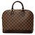 Bolso de mano Louis Vuitton Damier Ebene Alma PM Marrón