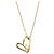 Collar Louis Vuitton chapado en oro con colgante Fall in Love