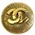Broche redondo Chanel CC Gold Plated