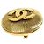 Broche redondo Chanel CC Gold Plated - vista 8