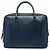 Blue Prada Bicolor Saffiano Business Bag
