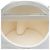 Borsa vanity rotonda Chanel CC in pelle di agnello matelassé bianca con manico superiore e catena - vista 4