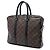 Bolsa de Negócios Porte Documents Jour Louis Vuitton Monogram Macassar Castanha - vista 2