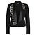 Balmain, americana corta negra adornada