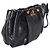 Clutch de muñeca Prada en Vitello Shine plisado con lazo, negra - vista 4