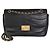 Gabrielle Borsa Chanel Medium Paris-Seoul Pagoda in pelle d'agnello nera chevron - vista 8