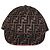 Fendi Tobacco Red FF Reloaded Canvas Baseball Hat