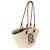 Cesto Tote Small Anagram Loewe em pele de vitela Natural Tan e ráfia - vista 4