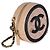 Gabrielle Chanel Black Beige Quilted Caviar Round Filigree Crossbody - vista 4