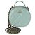 Chanel Vanity Case Round Handle With Care in pelle Caviar matelassé Verde Chiaro - vista 8