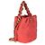 Gabrielle Chanel More Bucket Bag aus gestepptem rotem Kalbsleder mit Kette - Ansicht 4
