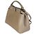 Borsa Satchel Mini Peekaboo Iconic Fendi in Nappa Tortora - vista 3
