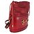 Borsa secchiello con coulisse Gucci Horsebit 1955 in pelle di vitello rossa - vista 3