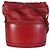 Borsa secchiello con coulisse Gucci Horsebit 1955 in pelle di vitello rossa - vista 4