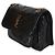 Autre Marque Borsa Saint Laurent Mini Niki in pelle di vitello matelassé nera stropicciata con catena - vista 3