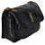 Autre Marque Borsa Saint Laurent Mini Niki in pelle di vitello matelassé nera stropicciata con catena - vista 4