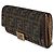 Fendi Brown FF Jacquard Canvas Baguette Wallet On Chain - Ansicht 3