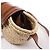 Chloé Borsa a tracolla Chloe Marcie Small in rafia x pelle Beige × Brown - vista 5