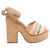 Sandali Jimmy Choo Deven in pelle x tessuto, Beige, Taglia EU 37