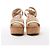 Sandali Jimmy Choo Deven in pelle x tessuto, Beige, Taglia EU 37 - vista 4
