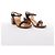 Sandali Chanel Coco Mark in pelle con cinturino a catena Marrone x Nero, Taglia EU 36.5 - vista 2
