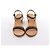 Sandali Chanel Coco Mark in pelle con cinturino a catena Marrone x Nero, Taglia EU 36.5 - vista 4